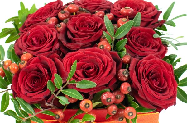 Κουτί με τριαντάφυλλα και rosa